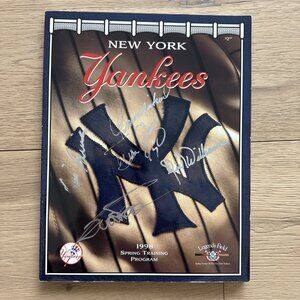 1998 SIGNED New York Yankees Spring Training Program at Legends Field
